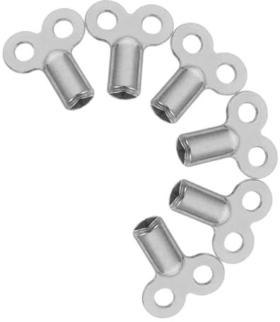 Angoily 6pcs Exhaust Valve Key Radiator Bleed Key Square Socket for Home Radiator Plumbing Air Flow Heat Diverter Valve