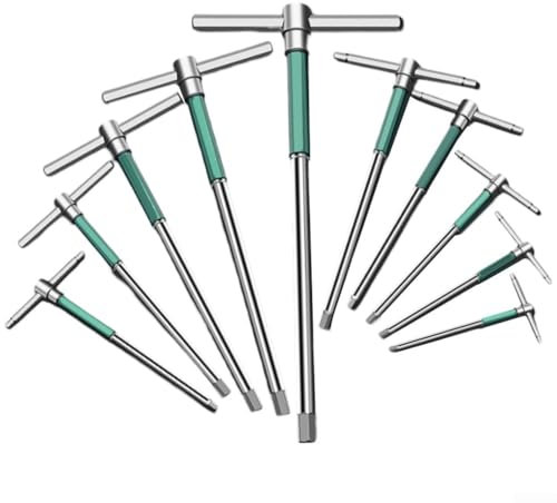 Floweringbeter Lot de 10 clés en forme de T conçues pour plus de résistance et de commodité dans les réparations