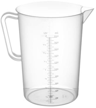 HENDI 567302 Taza medidora, Claro, 2 l (Paquete de 10)