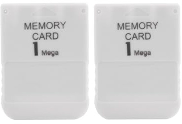 RUITROLIKER 2PCS 1MB Memory Card Compatible for PS1 Console