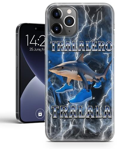 AMORISLUX Tralalero Tralala Meme-Handyhülle – Lustige Trend-Hülle mit italienischem Brainrot-Design – Stoßfeste Schutzhülle für iPhone, Samsung & Google Pixel – Internet-Meme-Ästhetik