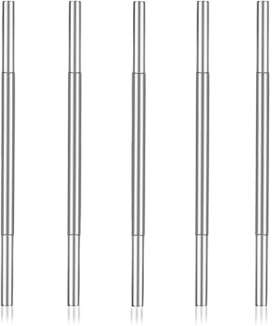 MCSDFN 5 Pcs Golf Club Extensions Steel Shaft Golf Shaft Extension Golf Club Shaft Extensions Putter Extension kit for Iron and Wood Golf Clubs Length Adjustment