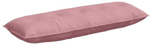 vidaXL Rücken Kissen Rosa 140 x 50 cm Cordstoff