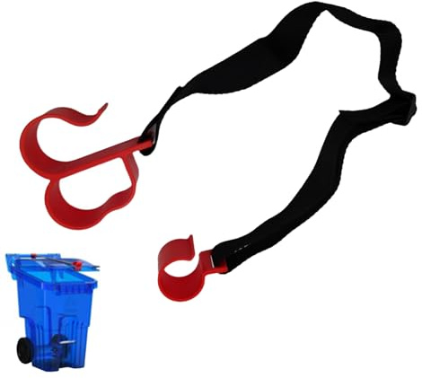 Trash Can Lock – 86cm Universal Wheelie Bin Locks, Durable ABS Polyester Elastic Cord for Lid Security | Animal Proof for Outdoor Bins in Parks Gardens Terraces