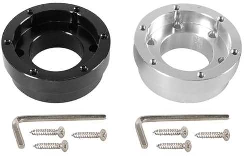 NbgrvB Aluminum Alloy 70mm Steering Wheel Adapter Plate for Logitech G29 G920 G923 Sim Racing Games Easy Install Direct Black