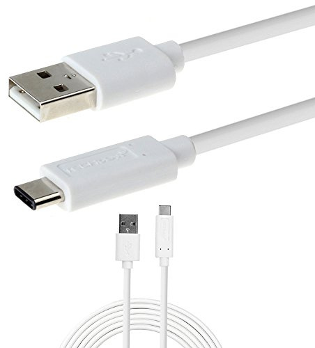 TECHGEAR Extra Long (2m 6.5 ft) USB Type C Data Sync & Charging Cable Lead Compatible with Samsung S22 S21 S20 FE S10 Lite S10e S9 S8 Plus, Note 20 Ultra, A03s A12 A22 A32 A33 A52 A53 etc. USB C cable