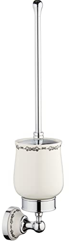PaulGurkes Nostalgie Retro WC-Bürste Klo-Bürste Keramik Bad Accessoires Landhausstil Badaccessoires Set Serie