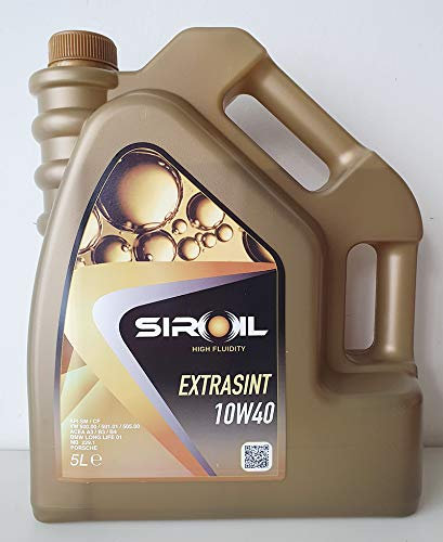 Siroil Olio motore sintetico sint SAE 10W40 per motori benzina e diesel 5lt