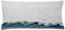 ABAKUHAUS Japanische Welle Kissenbezug, Aquatic-Strudel, Wasser und Schmutz resistent Stoff Digital Druck Für den Innen oder Außen Bereich, 90 x 40 cm, Creme Blau Grau