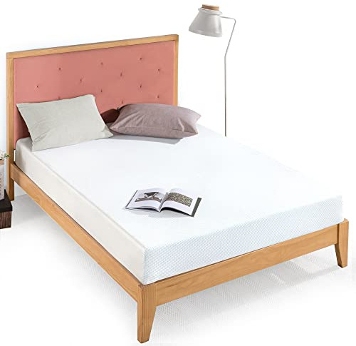 Zinus EU-FGM-0800K Gel-Infused Green Tea Memory Foam Mattress, Fabric, Single