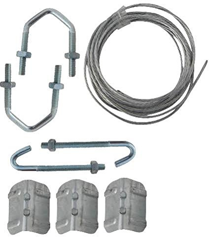 PRO SIGNAL Aerial Lashing Kit – For Chimney Mounting, Fits 2 Mast – Includes 2.5 V Bolts – AE4071