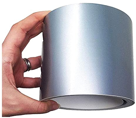 4R Quattroerre.it 10543 Trim Stripes Bandes Adhésives pour Voitures, Argent, 100 mm x 10 MT