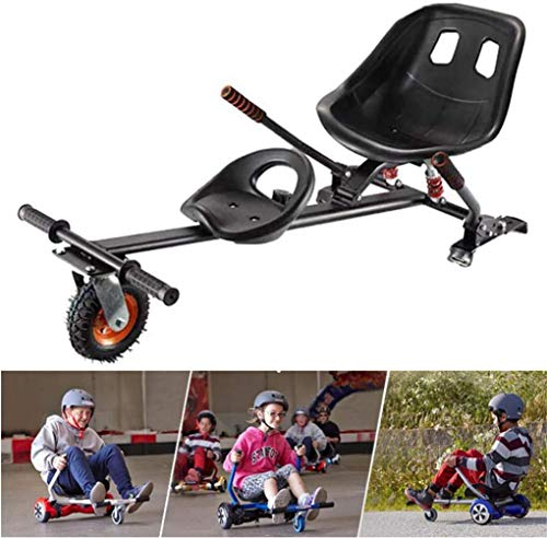 RONGJJ Hoverboard Kart, Verstellbarer Schwebewagen, Selbstausgleichende Autohalterung, Zweisitzer-Design, Kompatibel Mit Classic 6,5 Zoll, Für Kinder Und Erwachsene