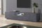 Dmora - Meuble TV Paul, Buffet bas de salon, Base pour meuble TV, 100% Made in Italy, 220x43h46 cm, Ardoise