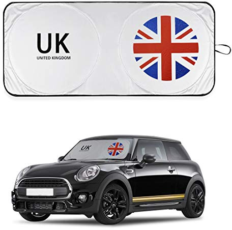 Mini Cooper Windschutzscheiben-Sonnenschutz, Union Jack, Zubehör für R55, R56, R57, R58, R59, R60, R61, F54, F55, F56, F60 (ab 2007)