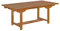 OUTLIV. Ausziehtisch Ontario, Teakholz aus kontrollierten Plantagen, mit Schirmloch, für 10 Personen, 180/240x100 cm, Teak Natur