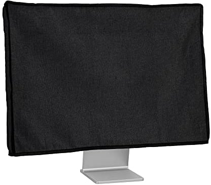 kwmobile Custodia Protettiva Monitor PC Compatibile con 20-22 monitor - Copri Computer Desktop - Copertura Antipolvere PC nero