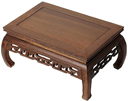 Altartisch Meditationstisch Rechteckiger Meditationstisch, Altar, kleiner Schrein, niedriger Tisch aus Puja-Holz, for Buddha-Skulptur, Dekoration, japanischer Boden, Teetisch, Vase, Gebetstisch, Handw