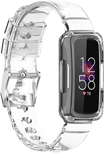 BBZ Inspire 3 Armband,Transparent Ersatz Soft Silikon Sport Bands Armband Kompatibel mit Fitbit Inspire 3 Activity Tracker