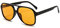 OSAGAMA Vintage Retro Sonnenbrille Gelb Getönte Brille für Damen Herren (Polarisiert Gelb)