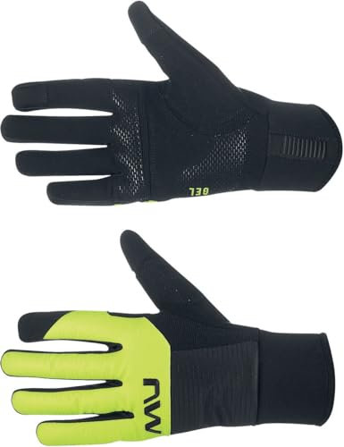 Northwave Fast Gel Winter Fahrrad Handschuhe schwarz/gelb 2024: Größe: L (9)