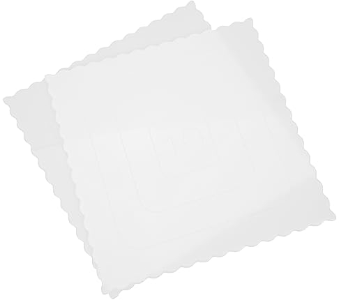 Amosfun 2st Kuchenblech Kuchen Runden Kuchenplatte Aus Pappe Kuchenbretter Snack-tablett Kuchen Trommelbretter Runden Kuchen Aus Pappe Party-kuchenplatte Teller Haushalt Plastik Base Weiß