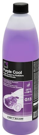 ERRECOM Purple Cool, Liquido Radiatore Viola -20°C/+106°C, antigelo G13 con Pacchetto additivi Glicerina, Pronto all’Uso, 1 Litro