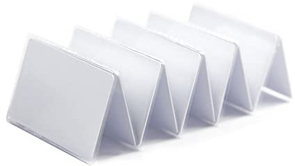 AOAMZ (10) 125kHz ID-Karte RFID in der Nähe des umschreibbaren Schreibens weiß T5577/EM4305 PVC 0,8mm dick, verwendet für Türzugangskontrollsystem