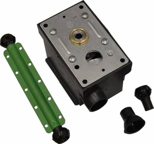 Cabrestante de cuerda Tipo C 1711 para persiana de la caja de PVC: cabrestante de cuerda empotrada completa para persiana enrollable, capacidad de 40 kg. - Hexágono carcasa mango de 6 - Doble mando