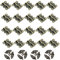 20 Piezas de Bisagras de 25 x 30 mm - Diseño de Mariposa Pequeña Antiguo Con Grabado de Bronce - Para Manualidades, Cajas de Madera, Regalos, Cajones y Joyeros