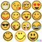 Aufnäher zum Aufbügeln, 15 Stück, Emoji, Knieschoner für Kinder, Patches für Rucksäcke, Jeans usw