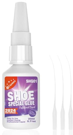 20g Instant Shoe Glue - Professional Sole Repair Adhesive, Waterproof & Clear for Sneakers, Boots, Heels & More