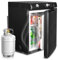 SMETA Gas Fridge 40L, 3 Way LPG Quiet Camping Caravan RV Off-grid Motorhome 0-10℃ Black
