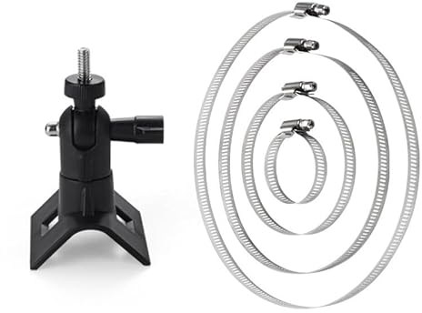 Fiorky Kamerahalterung, Wandhalterung, Kamerahalterung, Rohrmontagehalterung, 360° drehbar, universelle Masthalterung für Ring Up Cam/Spotlight Cam/EufyCam 2C