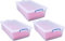 MaryMo Really Useful Nestable Plastic Storage Boxes 43L Clear with Lids (Pack of 3)