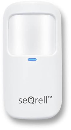 seQrell, Sensor Detector Movimemto PIR Infrarrojo con Inmunidad a Animales Domésticos de hasta 20 kg de Peso para la Alarma casa inalámbrica seqrell SQPIR0720