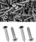 KGDUYC 200 Piezas Tornillos Autorroscantes para Chapa, Tornillos Autotaladrantes de Cabeza Plana, M3 x 10 mm Tornillos Autoperforantes, Tornillos para Chapa Autoperforante de Acero Inoxidable