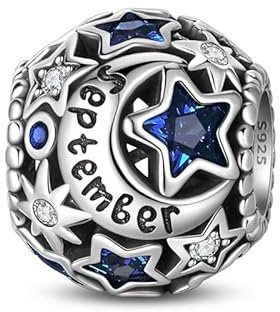 QIKAOLA Ciondoli con pietre portafortuna in argento sterling 934 per bracciali e collane Pandora