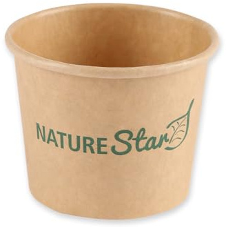 FRANZ MENSCH 2000 Stück NATUREStar Dip Schälchen | Kraftpapier/PE, FSC®-Mix, Karton, braun, V: 30ml, Ø: 6,15cm, H: 4cm, Dipschälchen, Saucenschälchen, Dessertschale