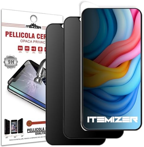 iTemizer 2x Matt iPhone 16 Pro Max Anti-Spy Bildschutzfolie 9H Hartglas, Ceramic und Anti-Fingerabdruck, 2 STÜCK