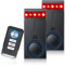 108dB Car Alarm System, Car Anti-Theft Vibration Sensor Alarm & Red Light Alarm, Wireless Remote Anti Theft Car Device with Magnetic Install Design for Car, Truck (2 Alarm)