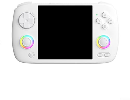Feegow Per console portatile retrò RG per Cubexx, 8000+giochi integrati, schermo IPS da 3,95 pollici con una risoluzione di 720 x 720, console portatile retrò RG Cubexx: 8000 giochi, WiFi 5G (bianco)