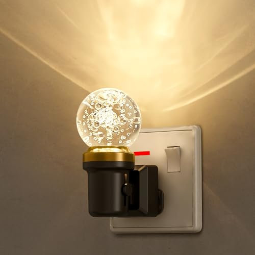 LOHAS-LED Night Light, Night Light Plug in Wall with Dusk to Dawn Sensor, LED Nightlight 0-100LM, Warm White 3000K, Plug in Nightlight for Children, Bathroom, Hallway