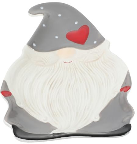 VICASKY 1pezzi Piatto in Per Alimenti Babbo Natale Vassoio Da Portata Per Servire Cibo e Hotel