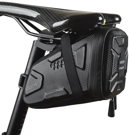 YHNQFB Bicycle Saddle Bag for Trek Top Fuel (130 Fork) 2023, Waterproof Bike Underseat Bag with Reflective Strip Lightweight & Durable Bicycle Saddle Seat Pack,A