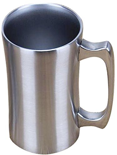 OrgMemory Insulated Cup, Stainless Steel Coffee Mug, 20 oz Coffee Mug, (560 ml), Double Wall Beer Stein, Tumbler with Handle, Insulated Beer Mug with Lid