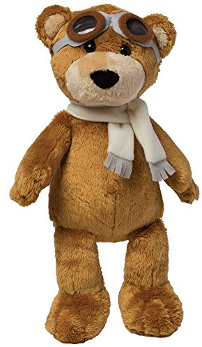Manhattan Toy Ours aviateur en Peluche, Brown/Grey/Black