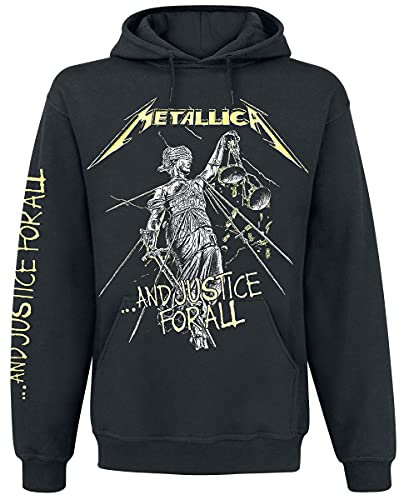 Générique Metallica ... and Justice for All Homme Sweat-Shirt à Capuche Noir XL