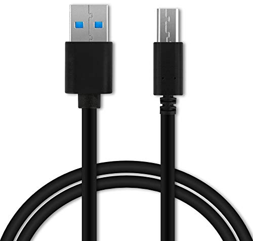 CELLONIC USB Kabel 1m kompatibel für Smartphone, Handy, Smartwatch, Kopfhörer, Lautsprecher, Kamera - Ladekabel USB-C Langer Stecker Typ C auf USB A 3.1 Gen 1 Datenkabel 3A schwarz PVC