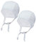 TupTam Unisex Baby Erstlingsmütze zum Binden 2er Pack, Farbe: Grau Meliert, Größe: 62-68